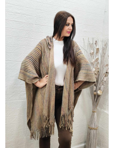 PONCHO NATI CAMEL